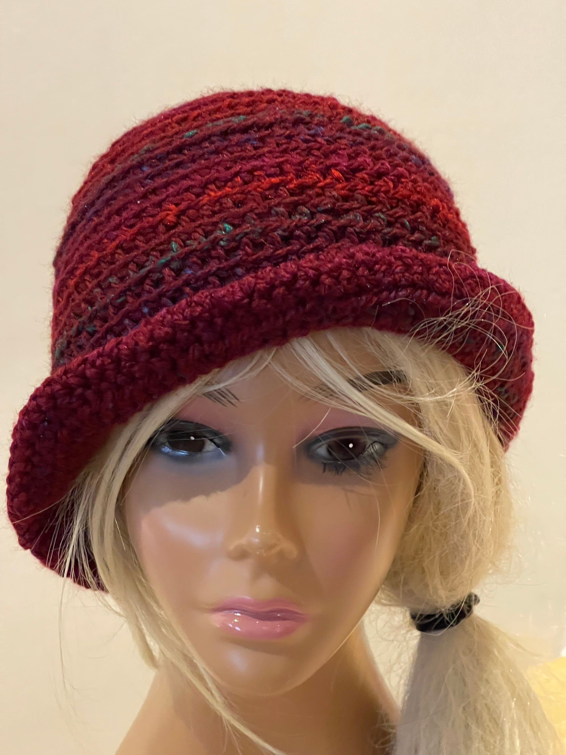 Crochet Cloche, Bucket Hat, Wool Hat, Winter Hat Etsy