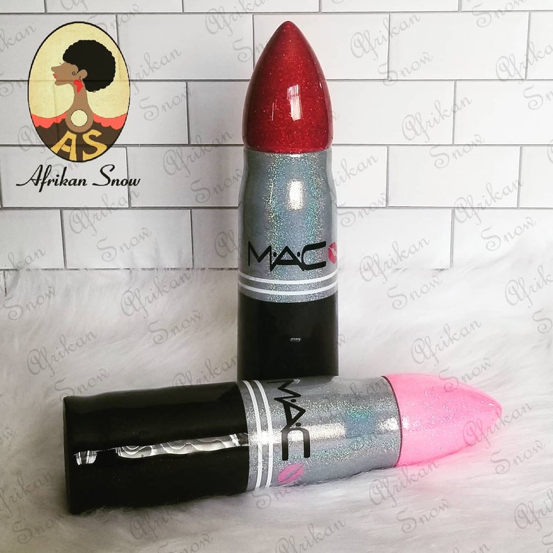 MAC Lipstick Thermos bullet tumbler HOGG Bullet Tumbler Etsy