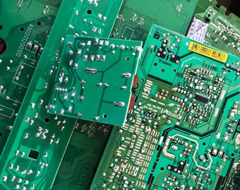 Vintage Computer Parts,Computer Craft Supply,Motherboard,Steampunk DIY,Techie Circuit Boards,Vingtage Light Board,Vintage Art Supply