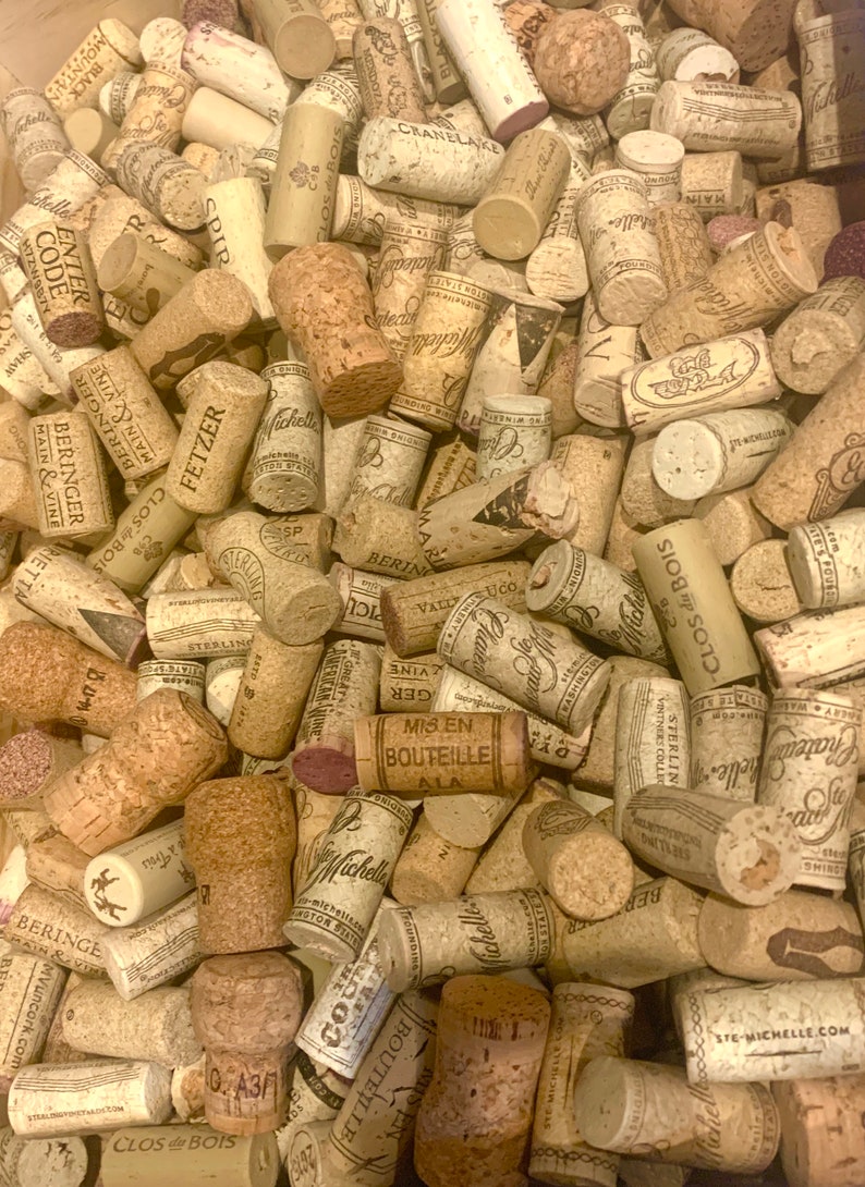 Recycled Wine Corks Crafting Corks Bulk DIY Craft Supply Etsy