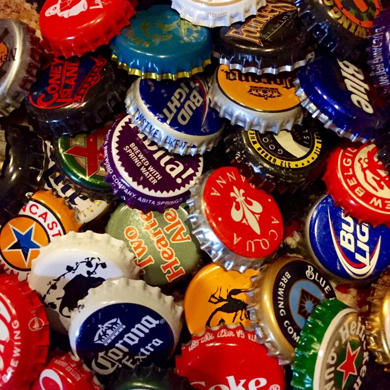 40 No Dent Bulk Beer Bottle Caps Recycled Craft Beer NA Etsy