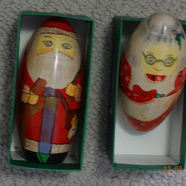 Santa Nesting Dolls Etsy