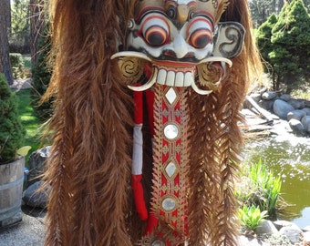 Mask,Rangda,Indonesian Art,vintage from the 70s