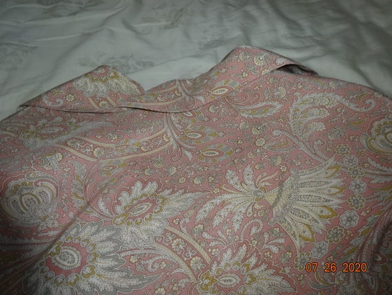 Liz Claiborne Collection pink/lilac paisley vinta… - image 9