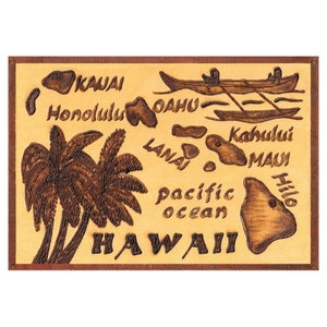HAWAII Leather Photo Album, Personalized Photo Album, Our Adventure Book, 3rd Leather Anniversary Gift, Natural