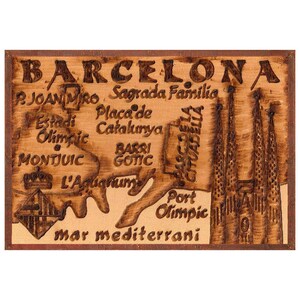 BARCELONA Leather Photo Album, Personalized Photo Album, Our Adventure Book, 3rd Leather Anniversary Gift, Natural
