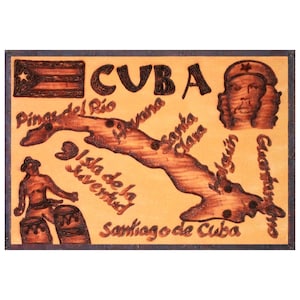 CUBA Leather Journal Refillable, Personalized Leather Notebook, Travelers Notebook Cover, 3rd Leather Anniversary Gift