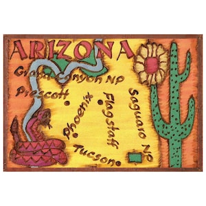 ARIZONA Leather Photo Album, Personalized Photo Album, Our Adventure Book, 3rd Leather Anniversary Gift, Color