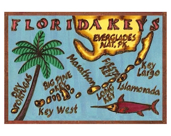 FLORIDA KEYS Leather Photo Album, Personalized Photo Album, Our Adventure Book, 3rd Leather Anniversary Gift, Color