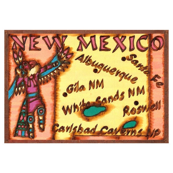 NEW MEXICO Leather Photo Album, Personalized Photo Album, Our Adventure Book, 3rd Leather Anniversary Gift, Color