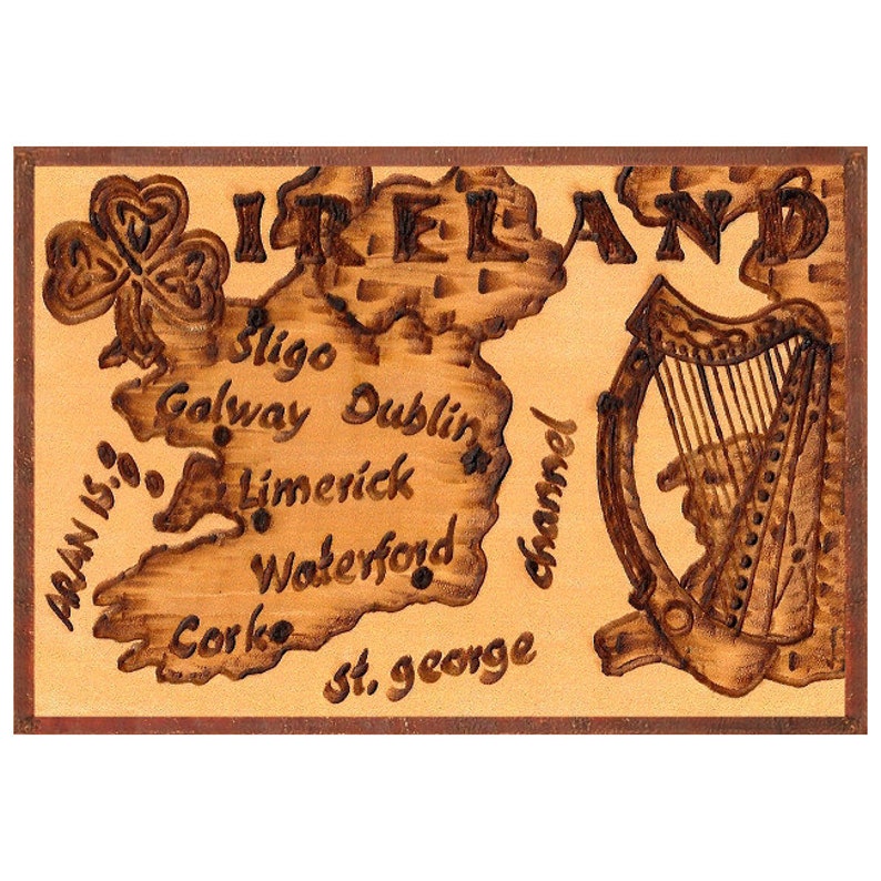 IRELAND Leather Photo Album, Personalized Photo Album, Our Adventure