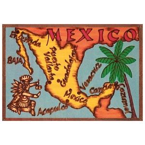 MEXICO Leather Photo Album, Personalized Photo Album, Our Adventure Book, 3rd Leather Anniversary Gift, Color