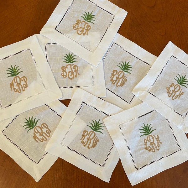 Pineapple Napkins Etsy