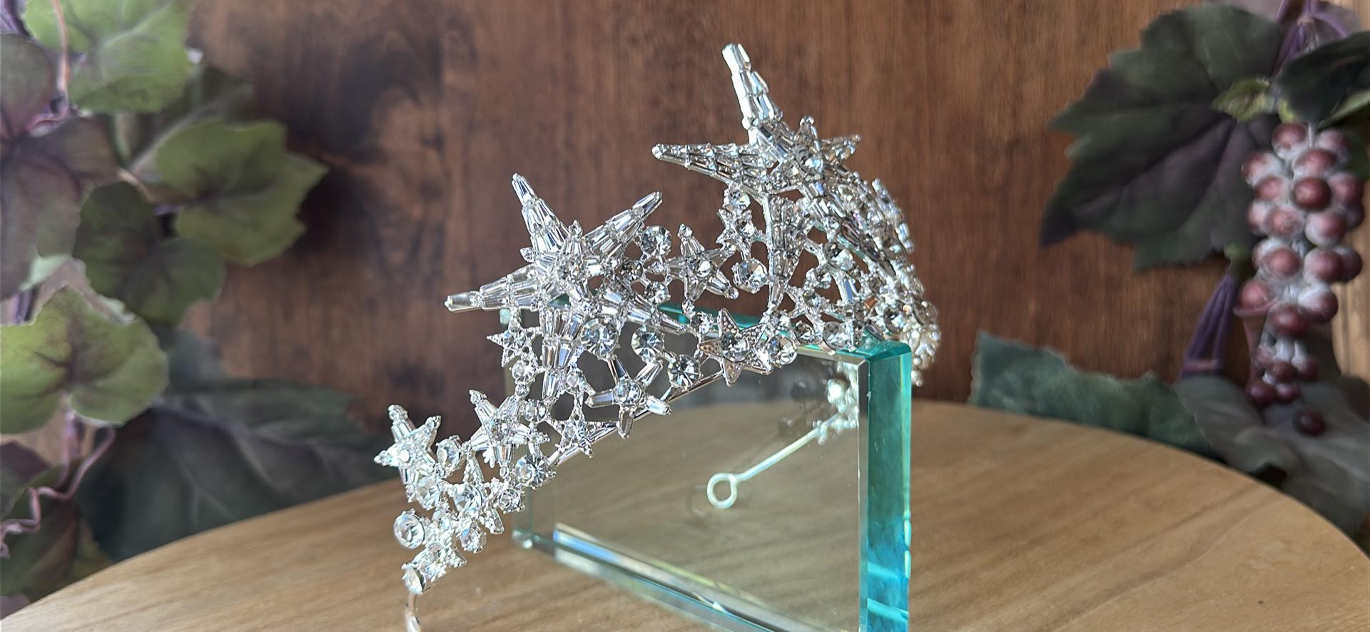 専用5/15 Star Silver Tiara: Celestial Wedding, Quinceañera, Birthday