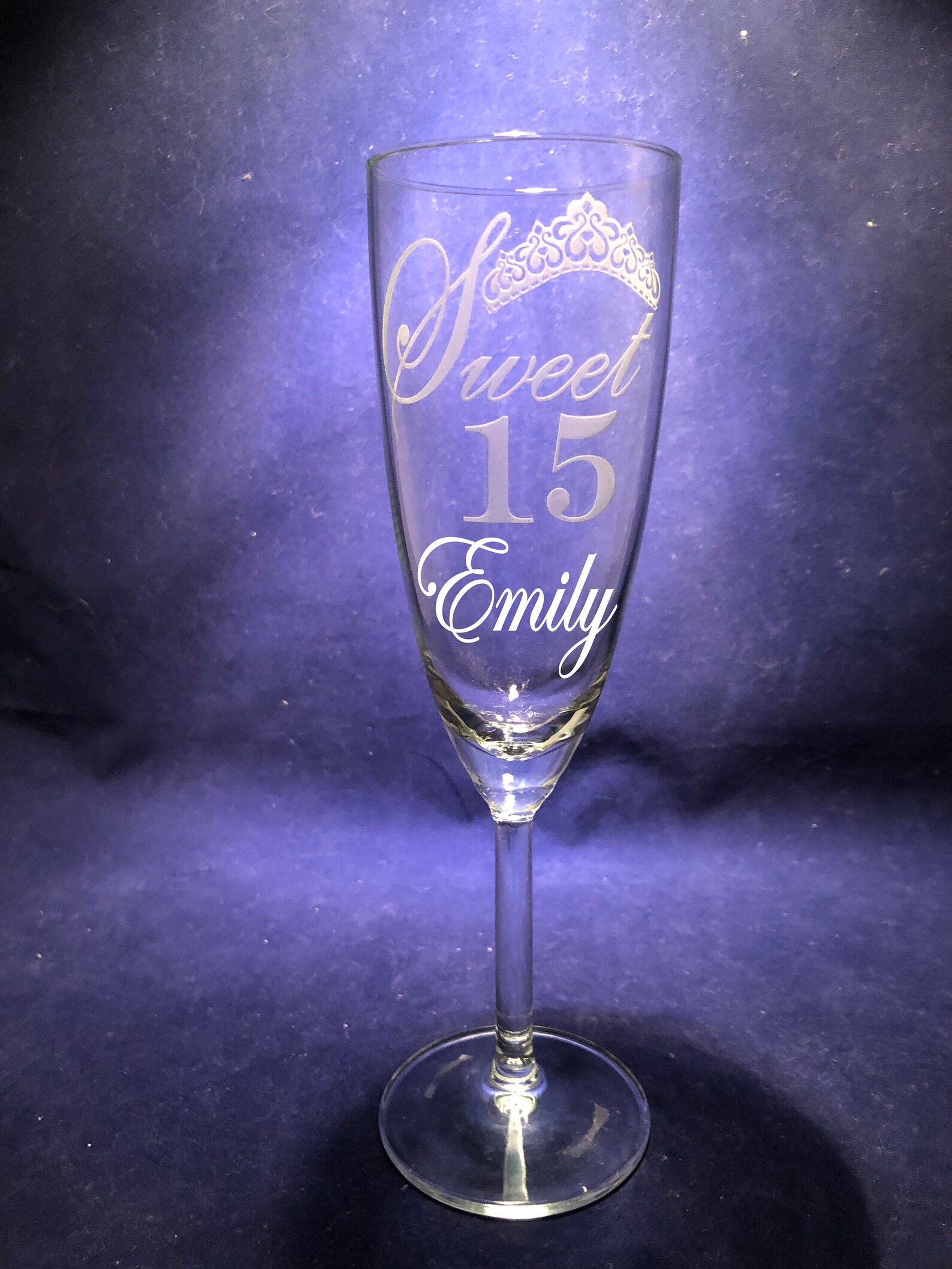 Quinceañera Champagne Flute Quinceanera Glasses Champagne Etsy