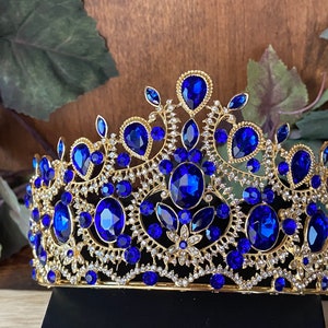 Blue Tiara Quinceañera Tiara Wedding Tiara Birthday Coronas para Quinceañera Elegant Tiaras and Crowns for Every Occasion Prom Tiaras