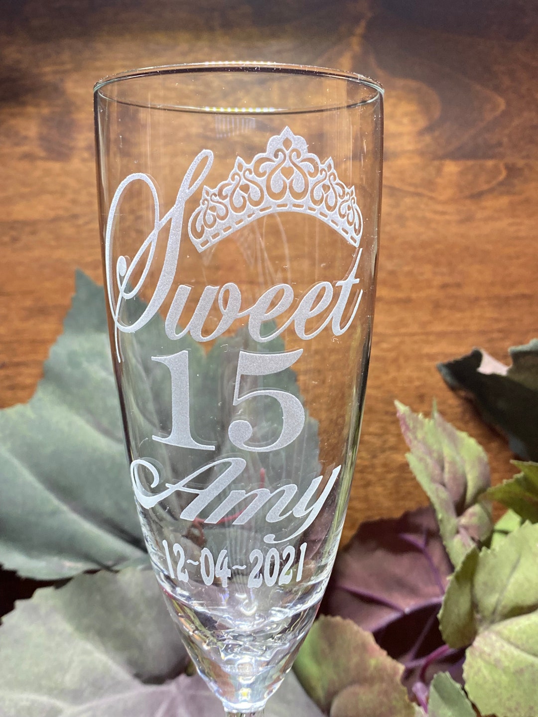 Quinceañera Champagne Flute Quinceanera Glasses Champagne Flutes With