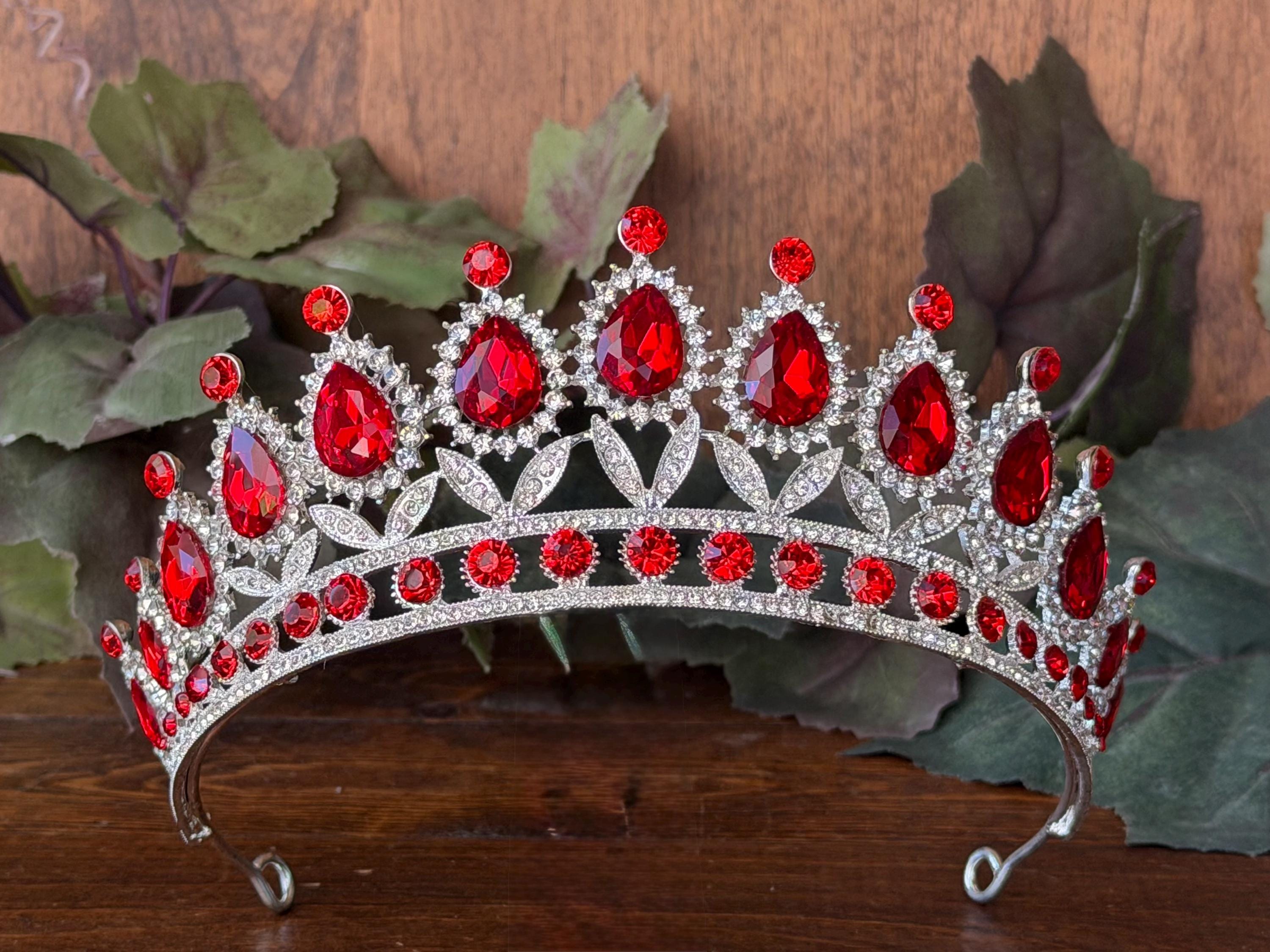 Red Tiaras: Quinceanera, Weddings, Birthdays, Coronas Para  display picture 3