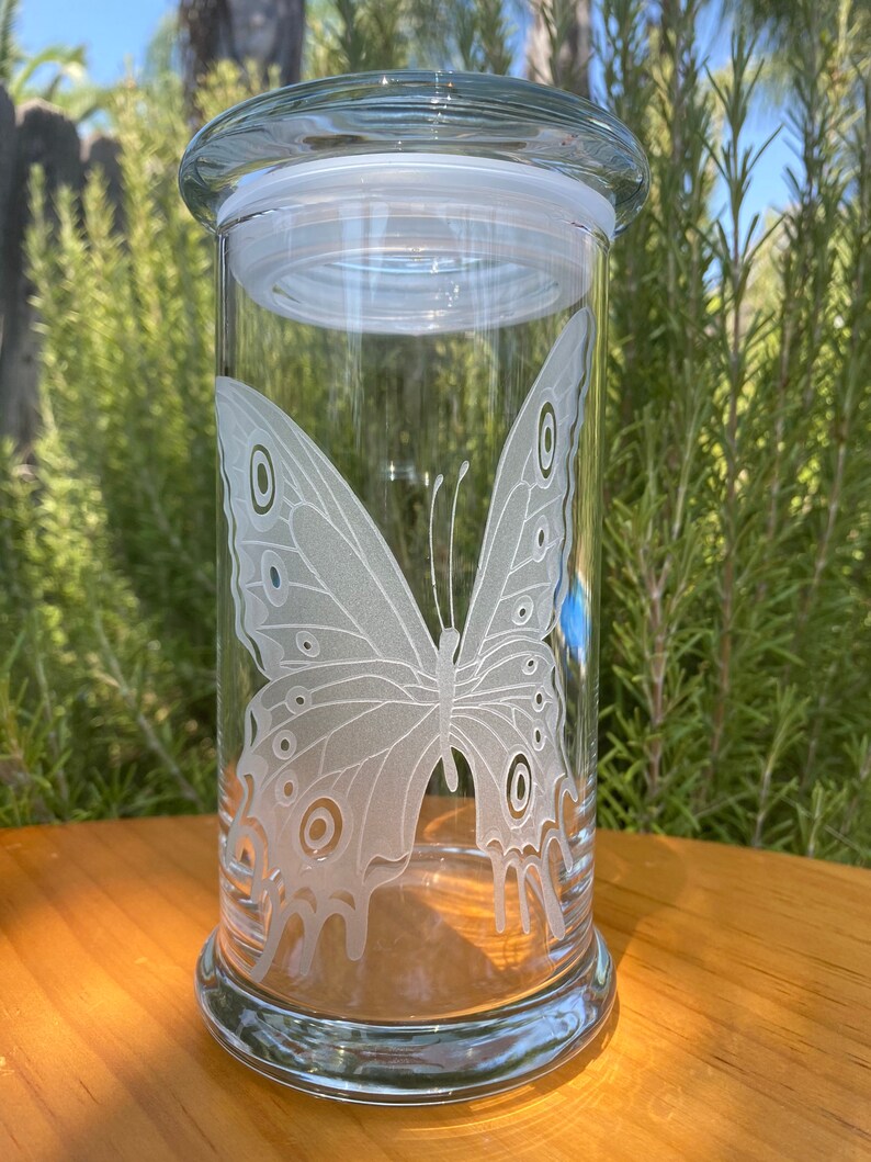 Personalized Jar with lid Engraved Jar with lid Glass Jar Etsy