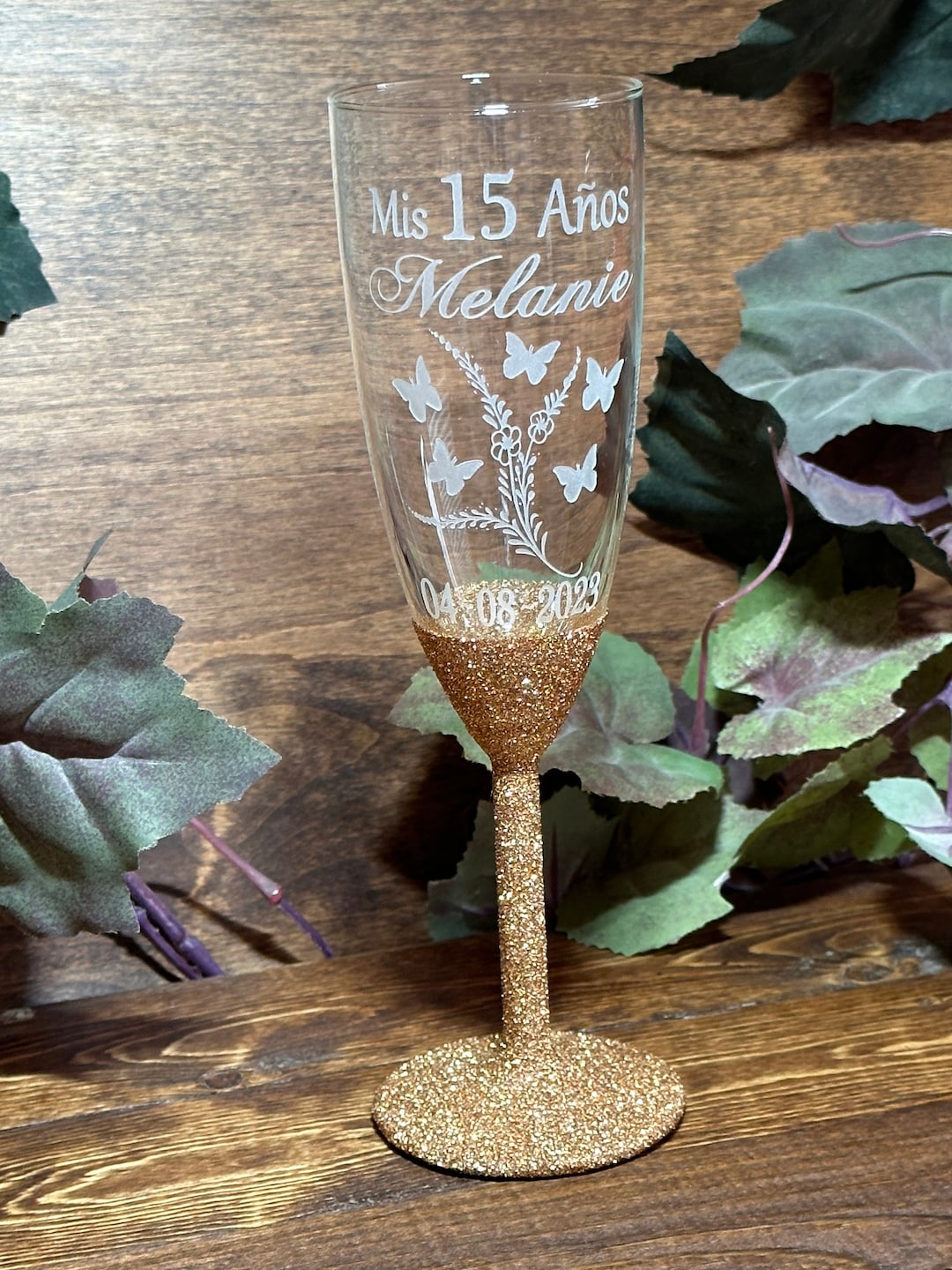 Quinceanera Champagne Flute Quinceanera Glasses Champagne Flutes With