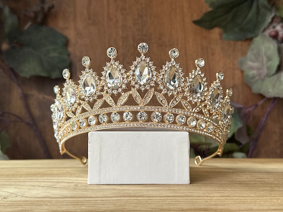 Buy Gold Tiara: Quince, Wedding, Birthday, Coronas Para  display picture 2