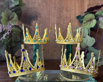 Small Crowns: Birthday Party Decor, Quinceañera Doll & Teddy Bears Crowns, Pets, Cake Toppers