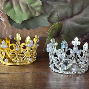 Mini Rhinestones Crown Cake Topper Crown Birthday Crowns Party Decor Crowns Doll Crown Pets crowns Tiny crowns