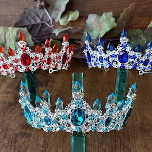 Ice Queen Tiara Birthday Tiara Red Ice Tiara Fairy Tiara Blue Ice Snow Queen Tiara Aqua Tiara Prom Tiaras Evil Queen Tiara Any Occasion