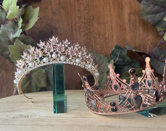 King and Princess Toddler Crowns Set: Birthday Crown for Girls & Boy, Photo shot