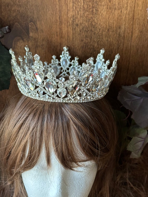 Sweet Sixteen Tiara, Blue Tiara Crown, Quinceanera Tiaras, Blue Crystal
