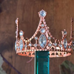 Small Rose Gold Crown Cake Topper Crown Birthday Crowns Rose Gold Crowns Party Decor Crowns Doll Crown Pets crowns