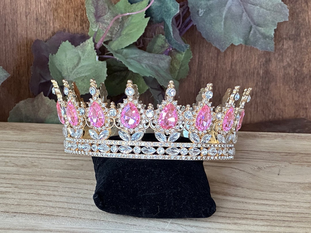 Pink Crown Quinceanera Crown Wedding Crown Ligh Pink SMALL Crown Sweet