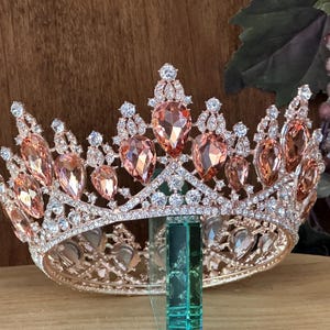 Rose Gold Crown Quinceañera Crown Wedding Crown Birthday Coronas para Quinceañera Elegant Crown for Every Occasion Prom Crowns