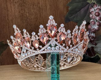 Rose Gold Crown: Quinceanera, Birthday, Queen, Wedding, Prom, Coronas para Quinceañera, Every Occasion