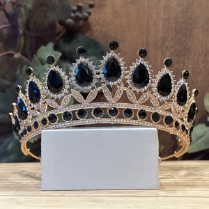 Black Tiara Tiara Quinceañera Tiara Wedding Tiara Birthday Coronas para Quinceañera Elegant Tiaras and Crowns for Every Occasion Prom Tiaras