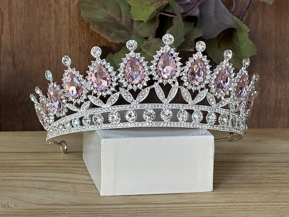 Pink & Silver Tiara: Quince, Birthday, Wedding, Coronas Para  display picture 3
