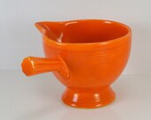 Fiesta Creamer Stick Handle Original Red 1936 to 1938 Rare Art Deco Style Homer Laughlin Pottery After Dinner Service