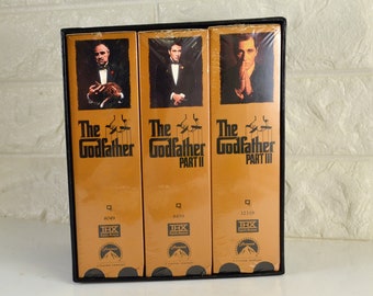 The Godfather VHS Set 1990s Still Sealed in Box Sleeve 6 Tapes