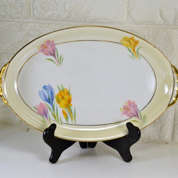 Gold Trim Platter Etsy