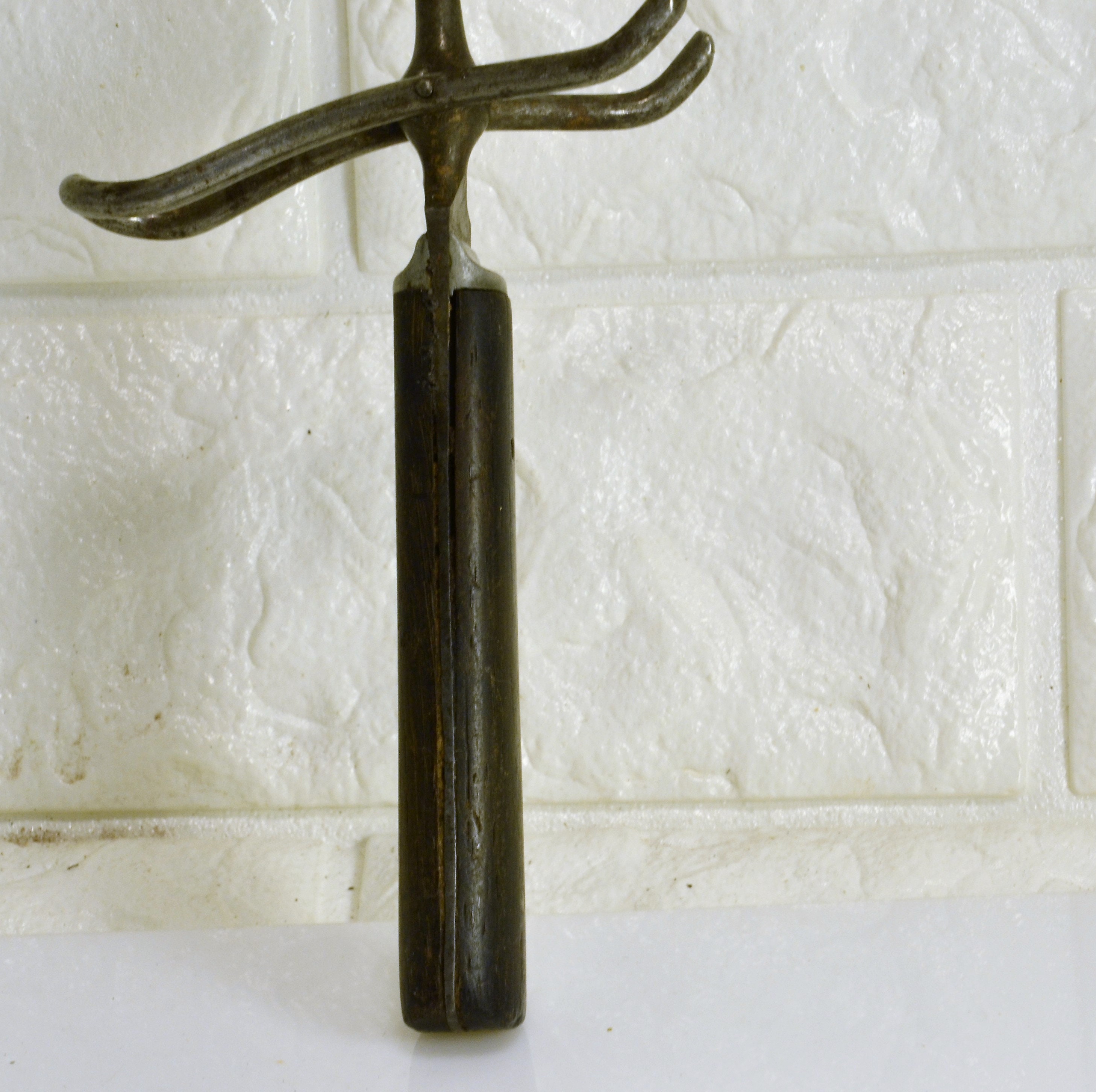 Carving Fork w/ Kickstand Wood Handle Full Tang Pat. May 11 Etsy