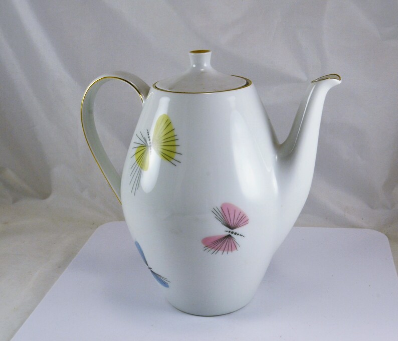 German Coffee Pot Tea Carafe Schonwald Retro Atomic Blue Etsy