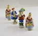 Vintage Occupied Japan Figurines - Lot of 4 Miniature Porcelain Colonial Victorian People Porcelain Figurines 