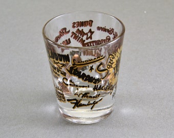 Small Sahara Shot glass from the CLOSED Hotel Casino Las Vegas NOS Unused NLA 