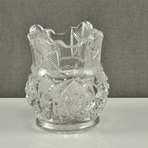 Toothpick Holder Match Spill Safe SUNBEAM EAPG Pattern by McKee Brothers 1898 Victorian Era Glass Table Setting