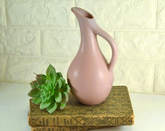 Van Briggle Vase Ewer Pink Lavender Blue Ombre Hue 7 Inches Tall Art Pottery