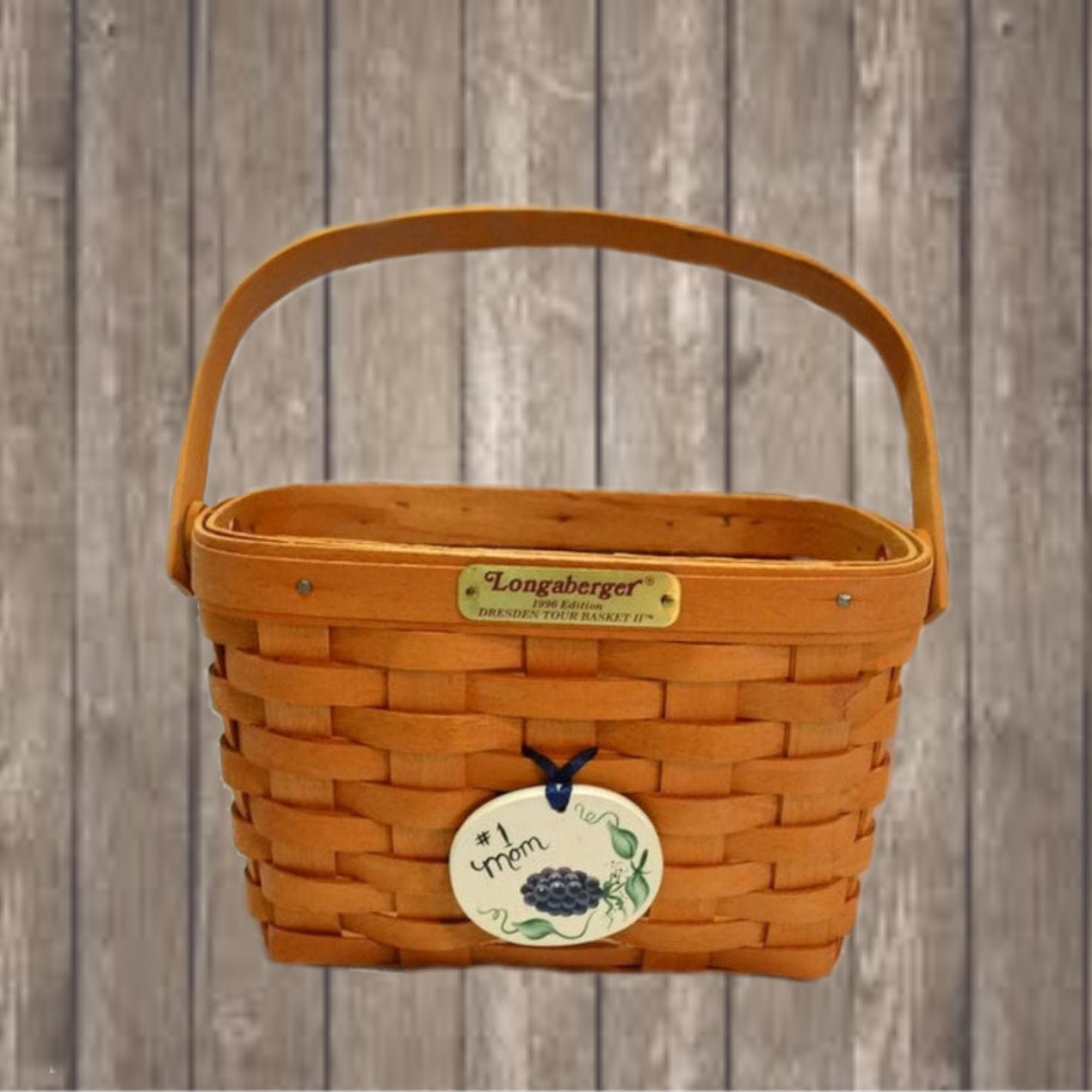 Longaberger 1988 Holiday Hostess Pantry Basket w/ Protector & Wood Dividers  – Dresden's Baskets and More