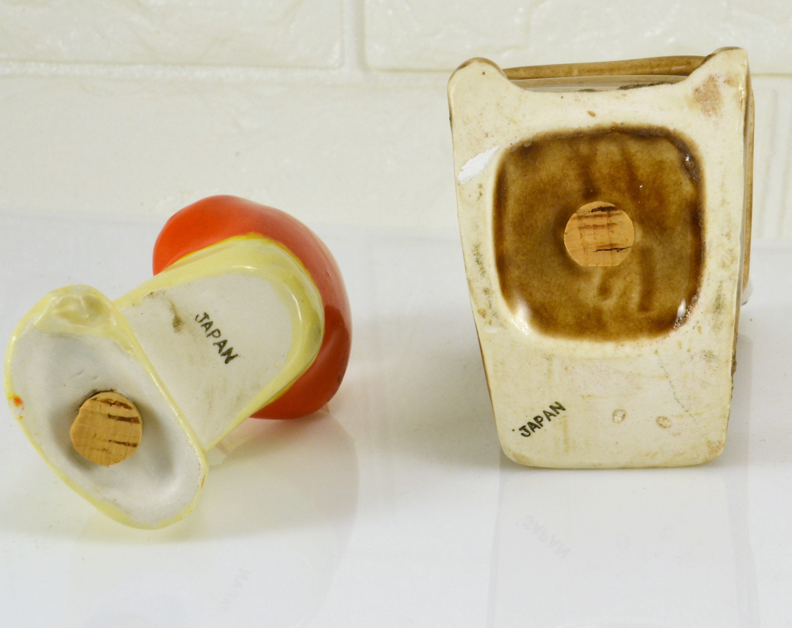 Salt Pepper Shakers Grandma in a Rocking Chair Vintage Japan Etsy