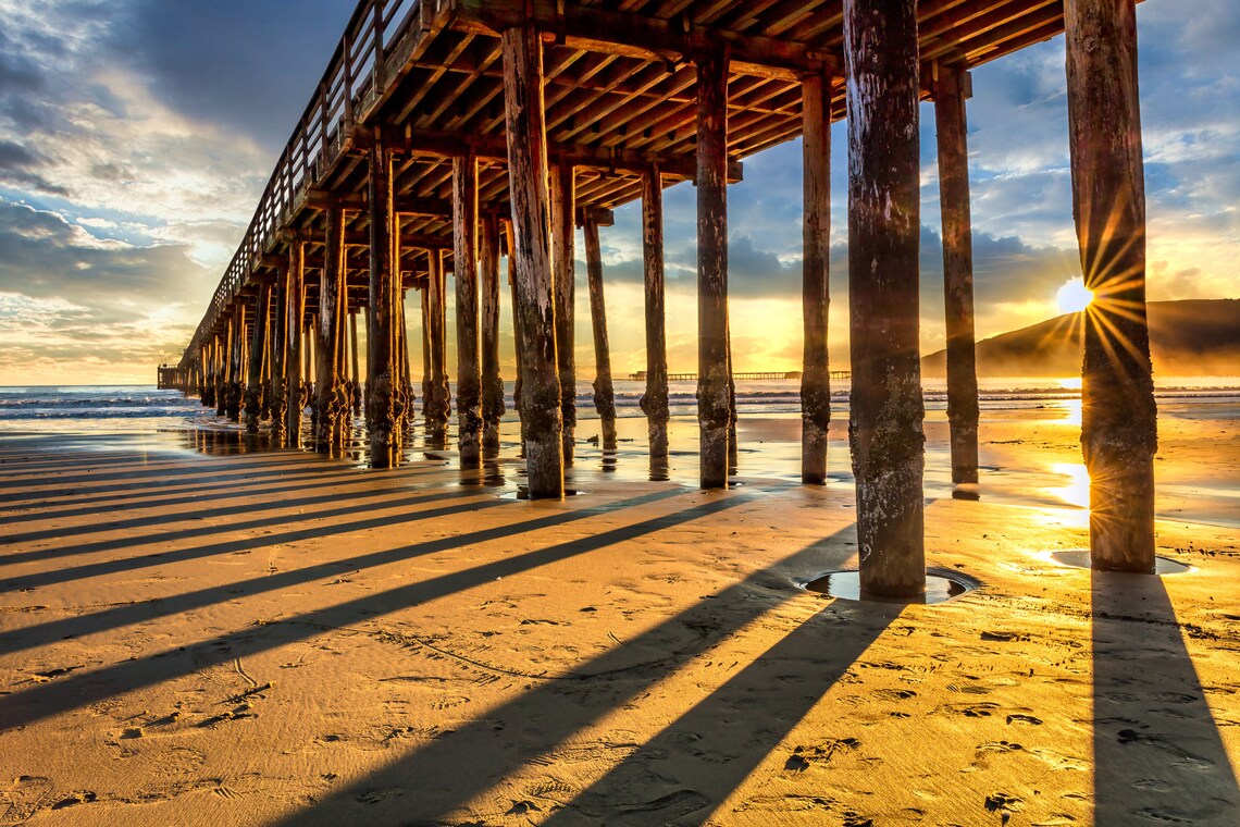 Avila Beach Pier Sunset California Coast image 1