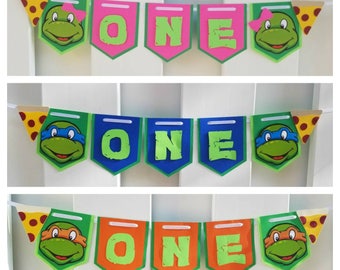 Ninja turtle banner | Etsy