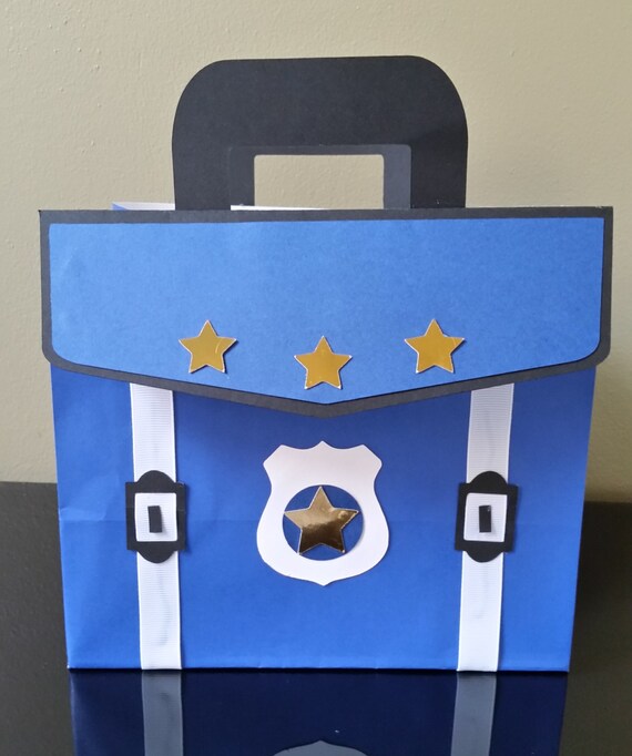 Items similar to Police Favor Bags, Police Treat Bags, Police Party